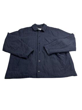 Old Navy Navy Blue Wool Blend XXL Snap Button Jacket